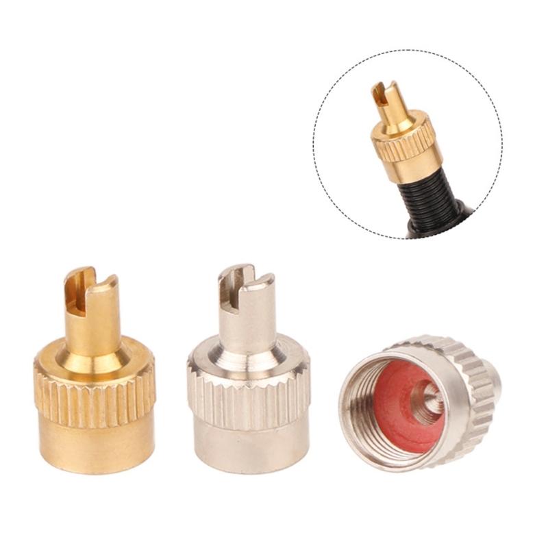 Pack Of 8 Premium Brass Tire Valves Caps Leakproof Design Universal for Car Motorcycle Tire Accessories Easy Installation