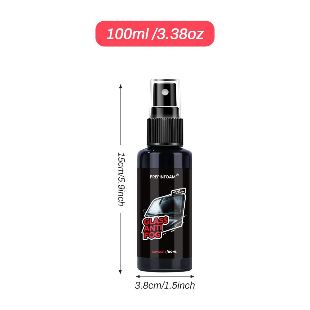 Glass Anti Fog Coating Spray Winter Car Interior Windshield Long Lasting Prevent Fogging Clear Vision Fog Repellent Mirror Clean