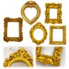 Pack of 10 Gold Small Baroque Style Picture Frames Miniature Picture Frames for Dollhouse Crafts Home Party Decoration