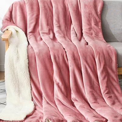 Wool Cashmere Blankets For Beds Sofa Winter Thicken Throw Blanket Soft Lamb Velvet Bedspreads Fleece Portable Quilts Sheet