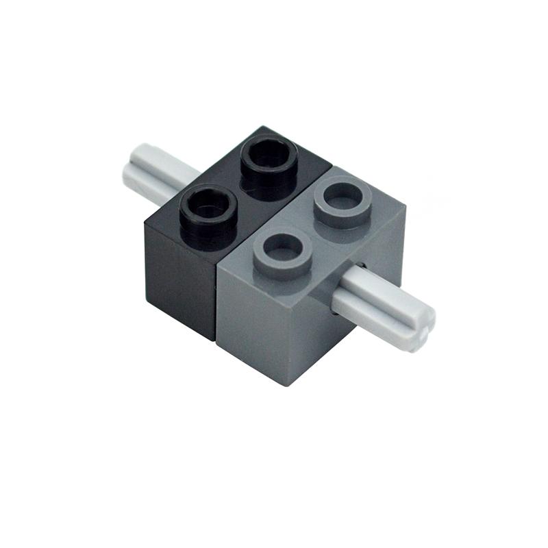 MOC Parts 32064 31493 Technical Brick 1x2 With Axle Hole Building Blocks Compatible Brand Assembles Particles Educational Toys