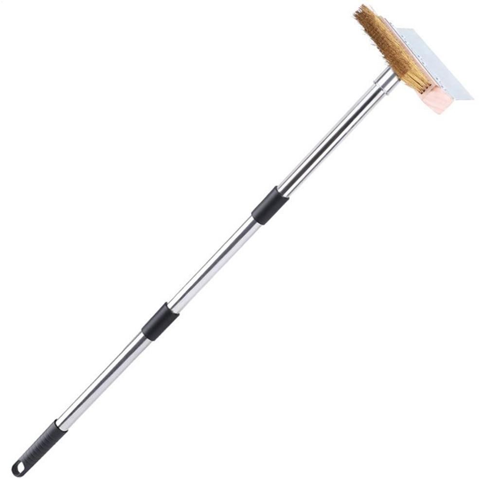 Pizza Brush For Oven Aluminum Grill Brush With Long Handle Home Kitchen Supplies For Outdoor Cooking Grilling Fryer Baking