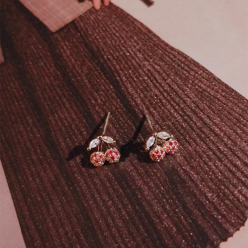 Ear Piercing Earrings for Women's Temperament  Sterling Silver  Simple  Small and Cold Style Earrings