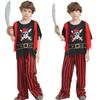 Boys Costume Pirate Outfit Halloween Pirate Costume Set Children Buccaneer Captain Dress Up Clothes for Cosplay-Events