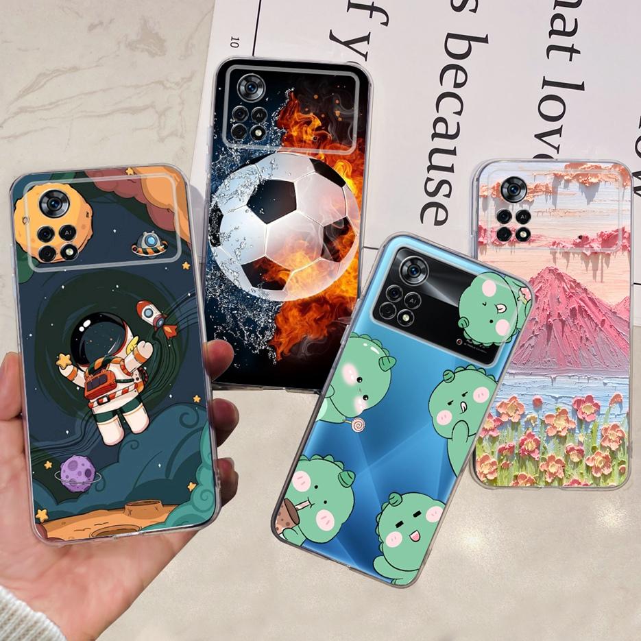 Für Xiaomi Poco X4 Pro 5G Hülle Stilvolle Bemalte Abdeckung Weiche Silikon Handyhülle Für Xiaomi Poco M4 Pro 5G M4Pro X4Pro Fundas Coque