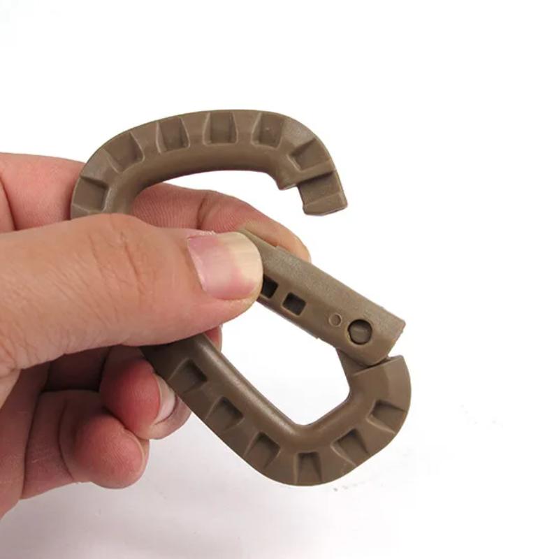 Outdoor Mountaineering Tactics Hanging Buckle Plastic Mountaineering Buckle Nylon Mountaineering Bag Hanging Key D Buckle
