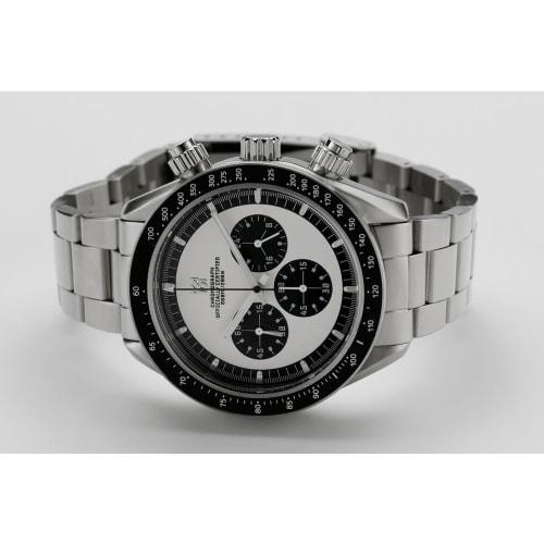 HYAKUICHI 101 No.13 Classic Chronograph No Date Center Chronograph White Panda