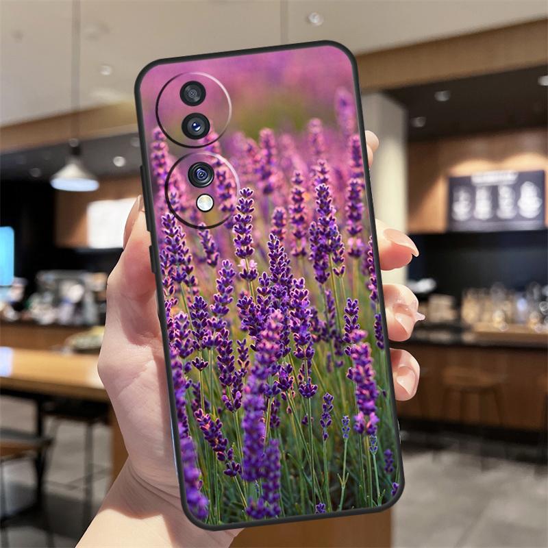 Lavender Purple Flowers Case For Honor Magic 8 6 7 Pro Honor Win RT X8b X8c X9a X9b X9c X9d 70 90 200 400 Lite Cover