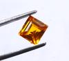 4.30 Carat Washington's Birthday Certified Emerald Shape Orange Sapphire Sri Lanka Gemstone SN197