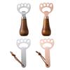 Yousheng Cat Paw Bottle Opener, Acacia Wood Beer Cap Remover, Cute Vertical Stand Opener with Lanyard, Home Bar Kitchen Gift