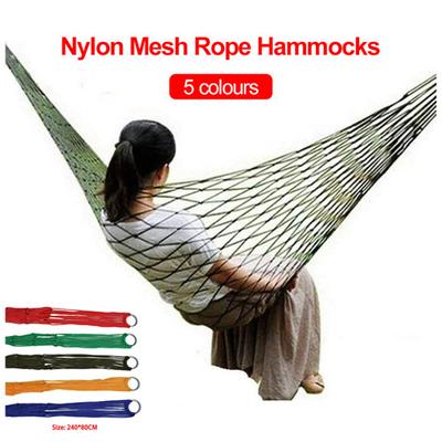 Portable Sport Hammock Outdoor Camping Hammock Mesh Net For Garden Beach Yard Travel Garden Swing Hanging Bed