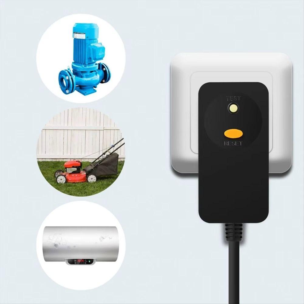 EU Plug Circuit Breaker Plug 16Amp Residual Current Circuit Breaker Personal Protection