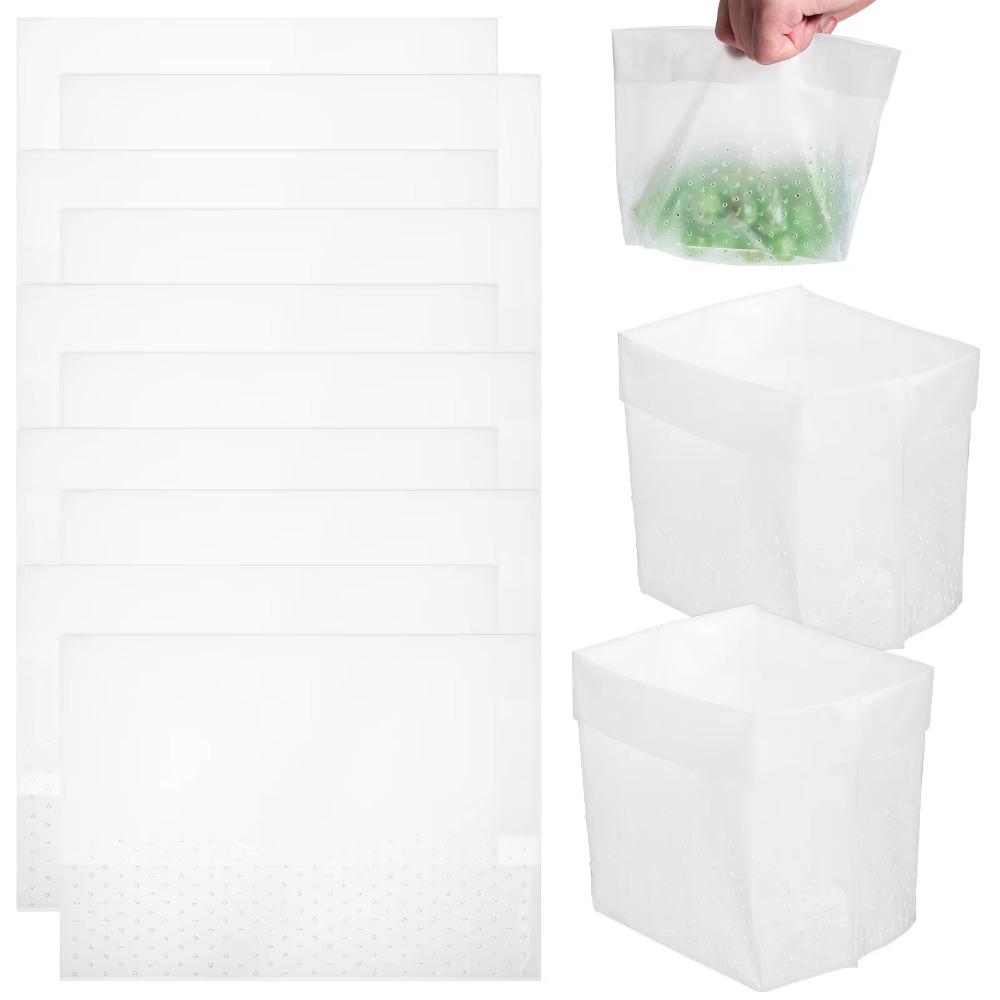 120PCS Stand-Up Design Disposable Waste Bags Anti-Clogging Sink Strainer Bag  Food Waste Disposal