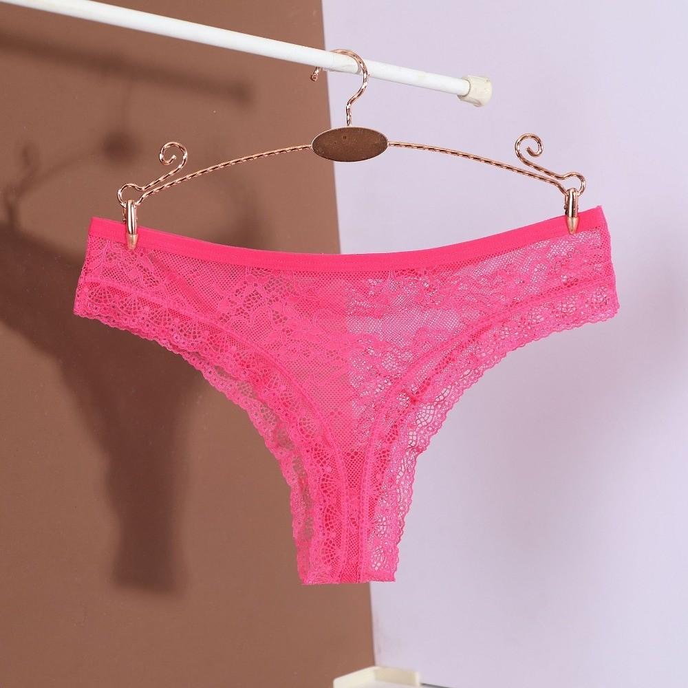 Transparent Mesh Briefs Women Low Waist Romantic T Panties Mesh Sheer Lace Thong Ladies Girls Gift