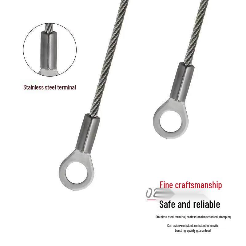 Outdoor Stainless Steel Wire Rope with M4 Loops