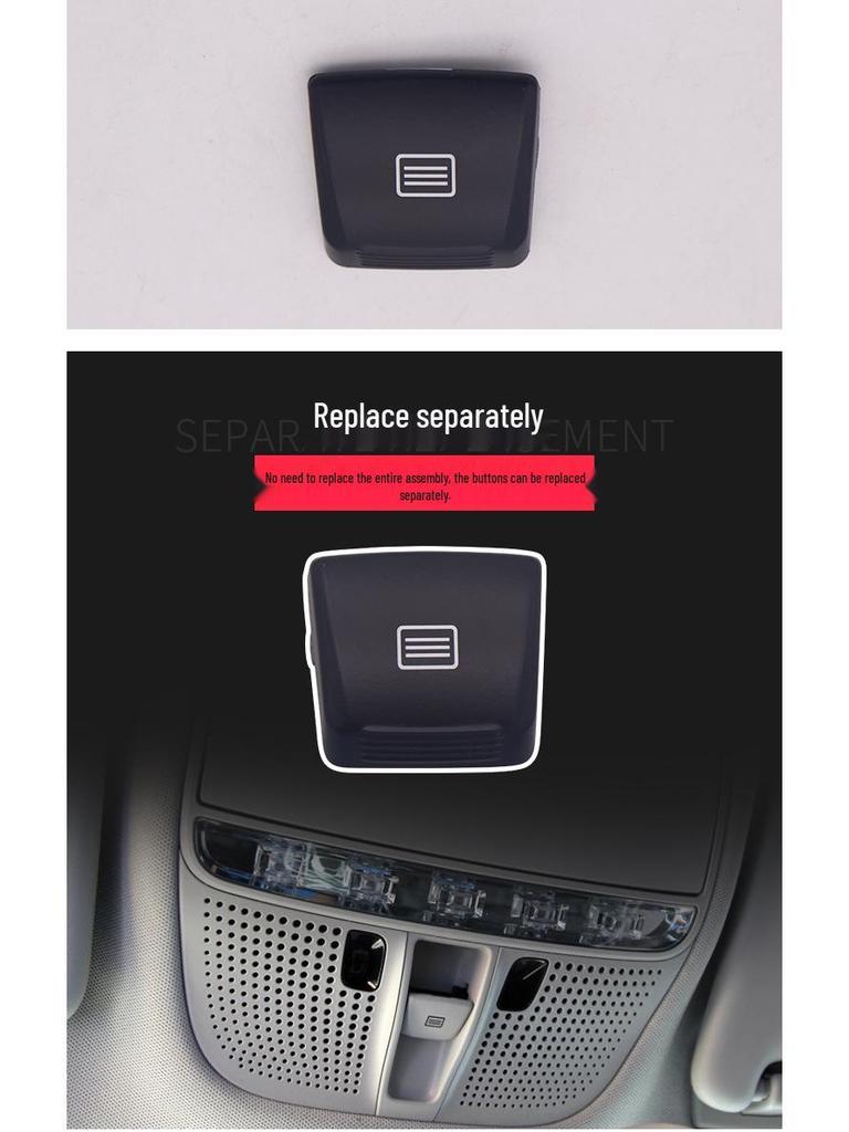 Compatible Sunroof Switch & Interior Light Button for Mercedes-Benz C-Class, E-Class, GLC (W205/W253/W213)