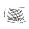 Book Storage Rack Desktop Iron Bookshelf Vinyl Records Holder Newspaper Magazines Stand Stationary Organizer Display Shelf Home