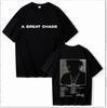 2024 Foreigner Print Short Sleeve Round Neck T-shirt - Casual and Versatile
