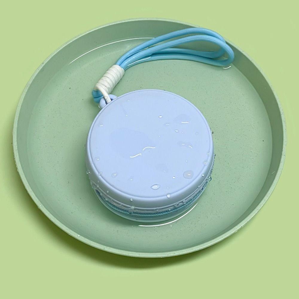 Multifunctional Silicone Earphone Bag Round Data Cable Storage Bag Waterproof Coin Purse  Man