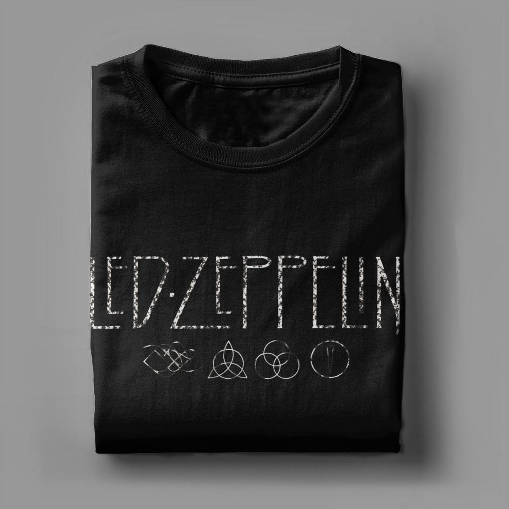 The Mother Ship Led Zeppelin TShirts Men Vintage Pure Cotton Tees Crewneck Short Sleeve T Shirt Gift Tops