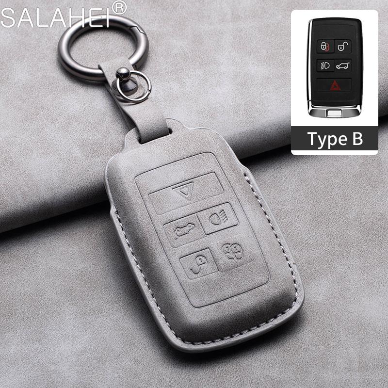 Car Key Case For Land Rover Discovery Range Rover Evoque Velar Sport For Jaguar E-Pace F-Pace F-Type XE XF XJ Inter Accessories