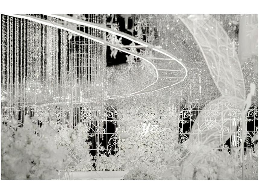 Acrylic Beaded Curtain for Weddings, Aisle Runners, Stage Decor, and Christmas Trees