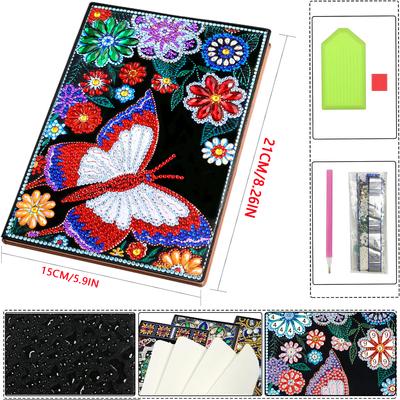 Diy Special-Shaped Diamond Painting Notebook Imitation Leather Business Set Notepad A5 Office Diary