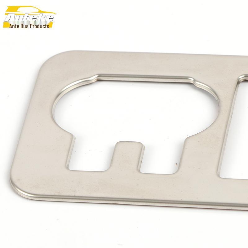 Mustang T70 Headlight Control Switch Decorative Frame in Stainless Steel