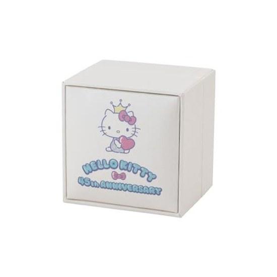 White Clover Hello Kitty 45th Anniversary Necklace Open Heart Sanrio Pendant Pink Gold Ladies SA45KT-N002PG
