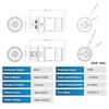 Bc01 3-Pin-Stecker AC Stecker/Buchse IP68 für Solar-Netzanschluss-Mikro-Wechselrichter Hoymiles Deye APsystems PV-Panel Stromversorgungs-Setup-Adapter
