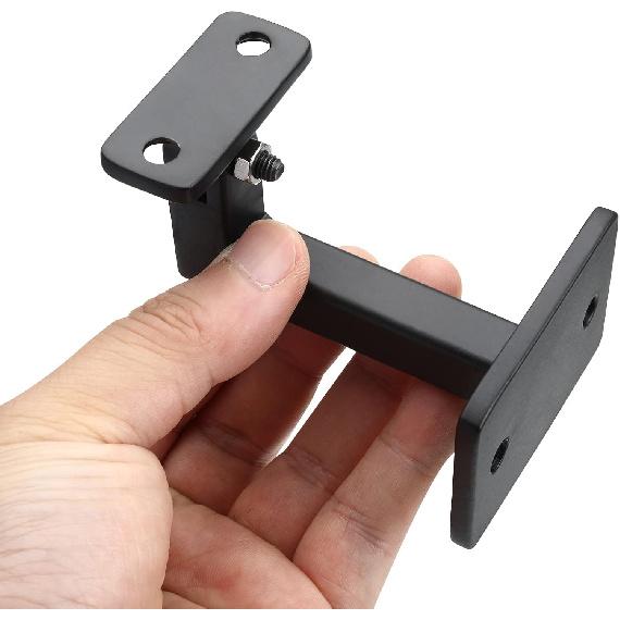 Swivel Handrail Brackets Heavy Duty Adjustable Square Hand Rail Brackets for Staircase Stair, Pack of 4