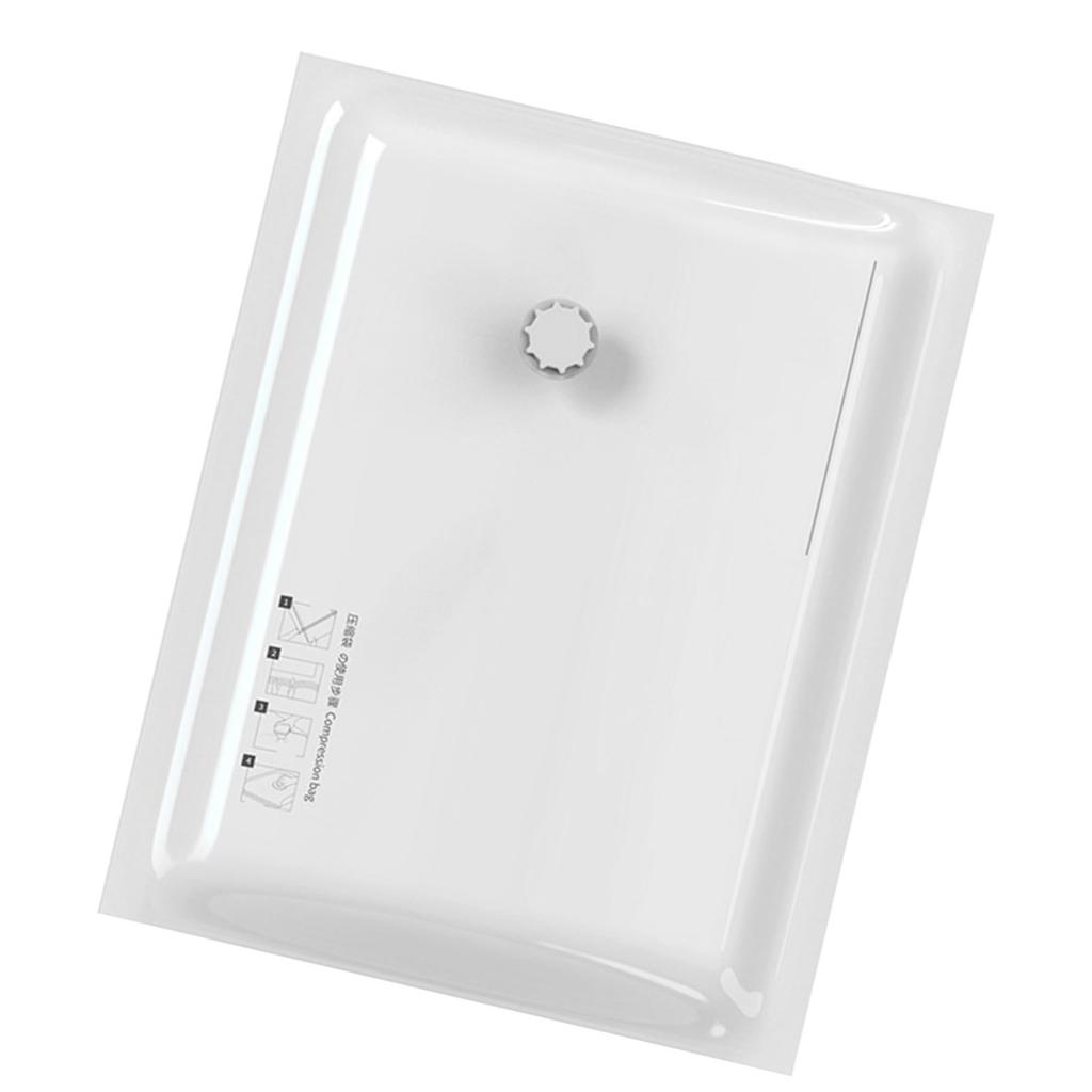 Vacuum Compression Bag Space Saving Bag White Pattern Easy Use Travel Packing Bag for Clothes Bedding Pillow