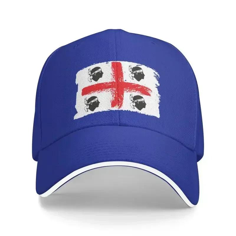 Punk Italy Sardinia Coat Of Arms Baseball Cap for Unisex Women Adjustable Sardegna Flag Four Moors Dad Hat Outdoor