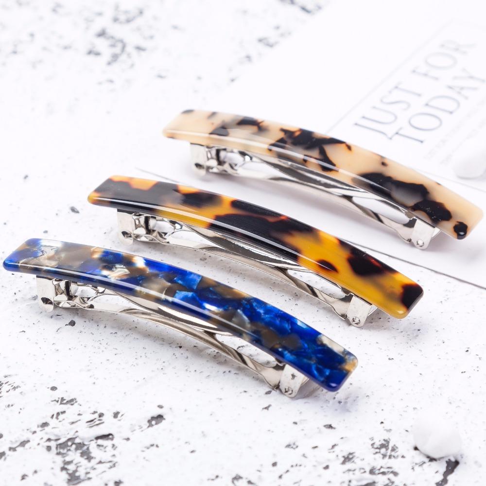 Ornamente de păr pentru femei 7,5 cm agrafe de păr vintage coafură agrafe de acetat agrafă de păr drăguță fete accesorii de păr profesionale pentru femei