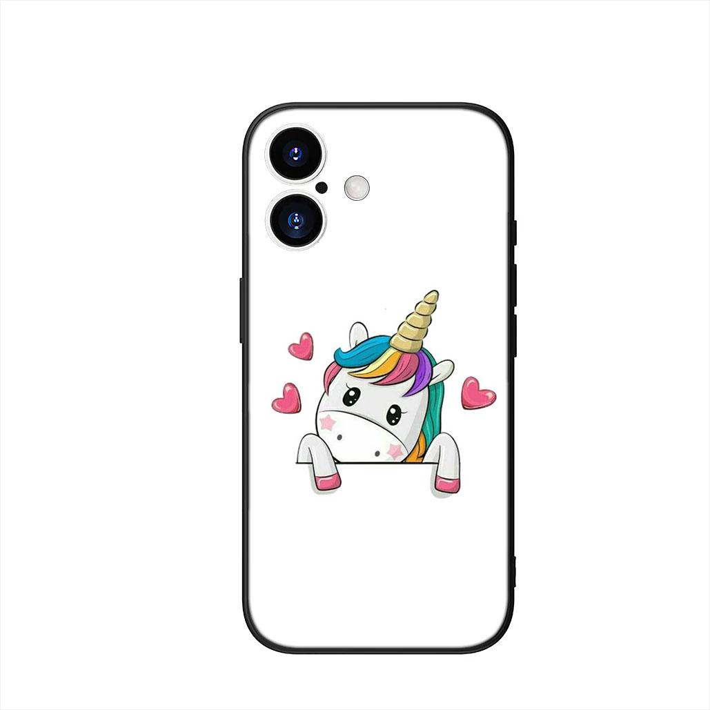 

Pink Unicorns Rainbow Cover Phone Case for Samsung Galaxy S25 S23 S22 S24 FE Ultra Plus A56 A05 A06 A15 A16 A57 S7 Edge Galaxy S23