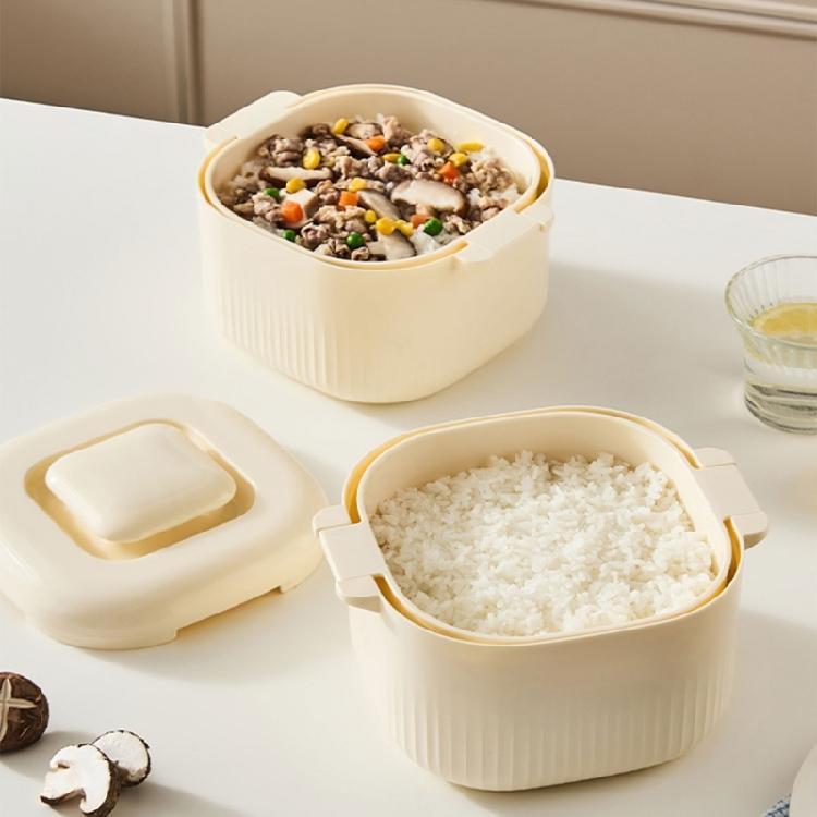 Protective Square Style Lunch Box Manufactured Using Safe Plastic Convenient Gym Meal Container For Active everyday