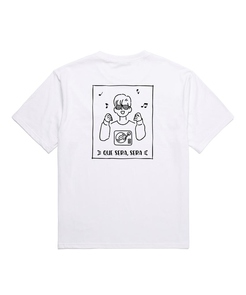 VANNWORKS Que Sera Sera Man Ver Oversized Short Sleeve T-Shirt (Vncts234) White
