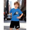2-teiliges Set für Kinder Sommer Freizeit Sport Kurzarm T-Shirt und Shorts für Jungen und Mädchen Bequemes Rundhals-T-Shirt Lockere kurze Hose