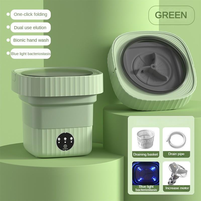 

6L/10L Foldable Electric Washer Portable Mini Travel Washing Device Household Large Capacity Underwear Washing Machine