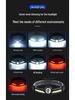 USB Rechargeable Dual Light Source Waterproof Headlamp for Night Fishing