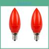 Red Led Candle Light Bulb With Base For Prosperity Gifts And Cultural Events