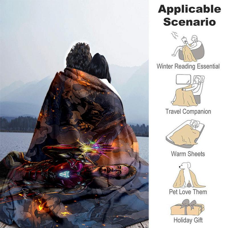 1pc Wolverines Savage Attack Marvel Soft Throw Blanket Flannel All Season Light Weight Living Room/Bedroom Warm Blanket. M731018