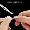 Cuticle Pusher with Fork Stainless Steel Cuticle Cutter Cuticle Remover Tool Easy To Use Nails Care Tool for Salons