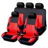 Embroidery Car Seat Cover Set Fit for Dacia Duster Sandero Renault Clio Fiat Panda Lancia Ypsilon Universal Car Seat Protection