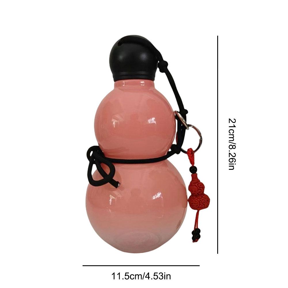 Chinese Retro-Inspired Gourd Water Bottle Gourd Sports Water Bottle 800ML Large Capacity Travel Water Bottle Gifts for Game Fans