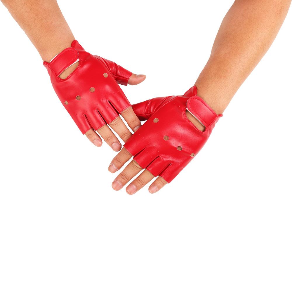 Dance Half Finger Gloves for Men Half Finger Fitness All Seasons Breathable Soft Comfortable and Fashionable Korean Version Dance Gloves