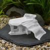Vintage Temple Aquarium Hideout, 3D Printed Fish Tank Cave Tunnel, Under Gravel Fish Tunnel for Shrimp Corydoras Pleco