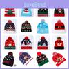 Cozy Acrylic Knitted Christmas Beanie Hat With Led Lights For Winter Fashion