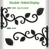 Iron Plant Hanging Rack2-4Personalized Retro Style Metal Hook Indoor Outdoor Flower Pot Hanger Basket Wall Mount Rack