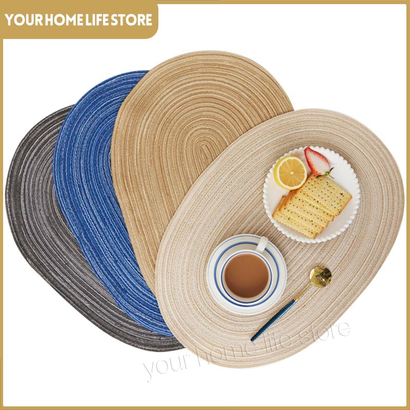 Placemats Set of 4,Heat Resistant pad,Place Mat Washable Table Mats for Kitchen Dining Table Mixed Color Non-Slip Place Mats